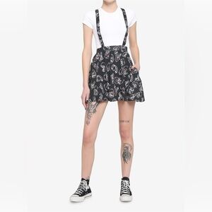 Hot Topic  Gloomy Bear Outline Suspender Skirt